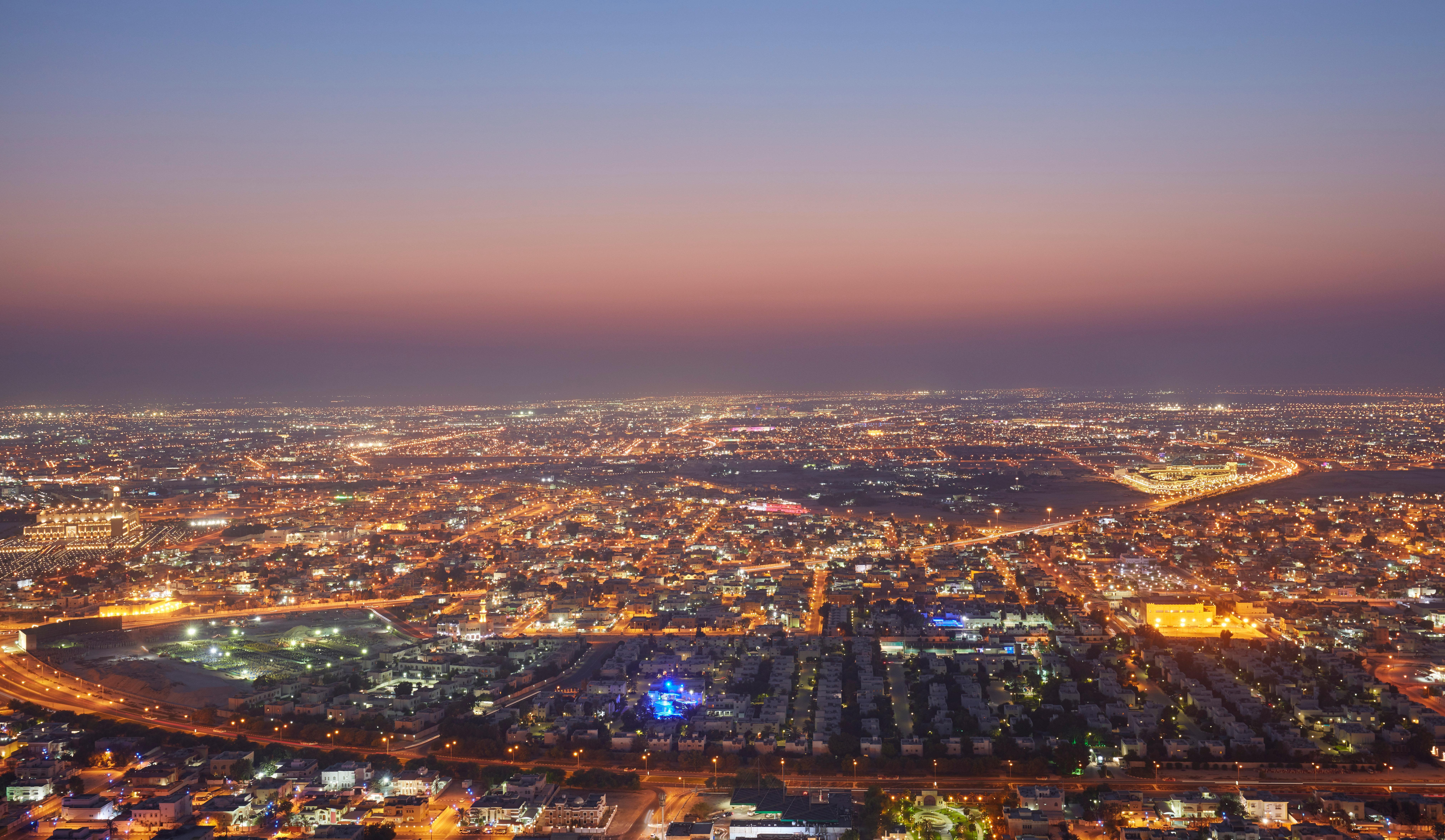 Intercontinental Doha The City By Ihg Esterno foto Aerial view of Riyadh at night